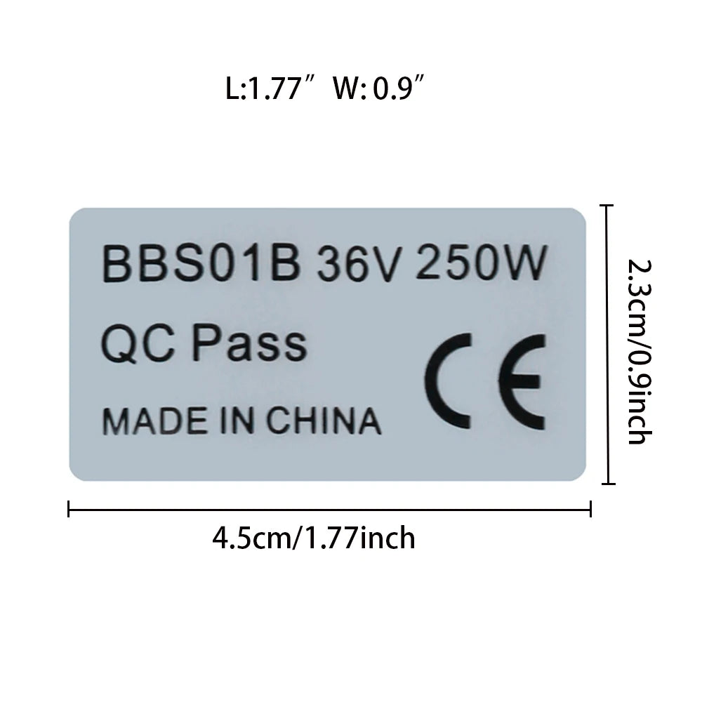 250w Legal Sticker 6pc